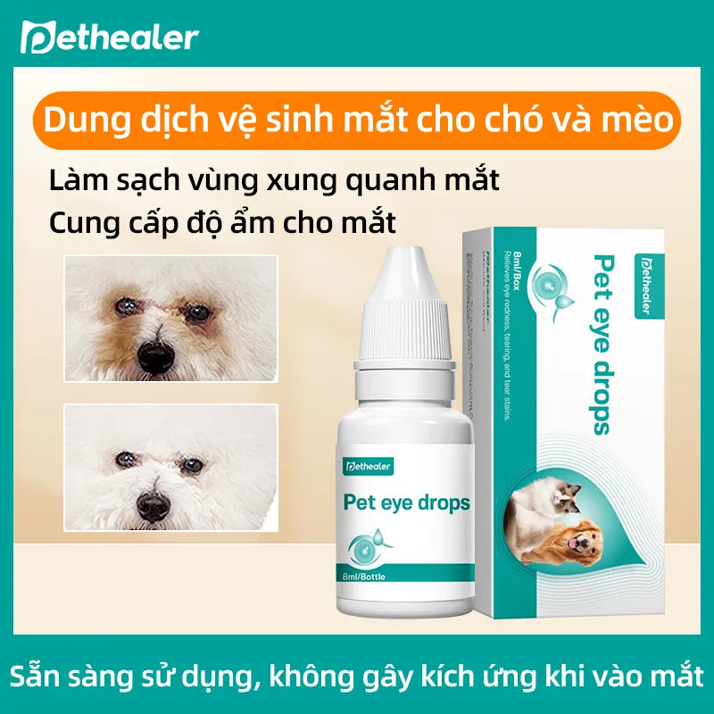 Pethealer Dung dịch chăm sóc mắt công thức dịu nhẹ