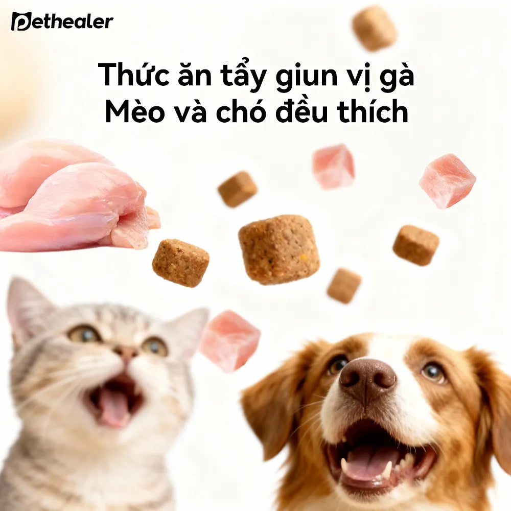 Pethealer Viên thưởng chăm sóc ký sinh trùng ngoài da công thức bảo vệ 100g