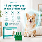 Pethealer Fiproline Spot‑On thuốc nhỏ ve chó hỗ trợ trị ve, bọ chét, rận; dùng ngoài da, thao tác dễ dàng tại nhà, chăm sóc hàng tháng, giúp chó giữ da lông sạch sẽ thoải mái