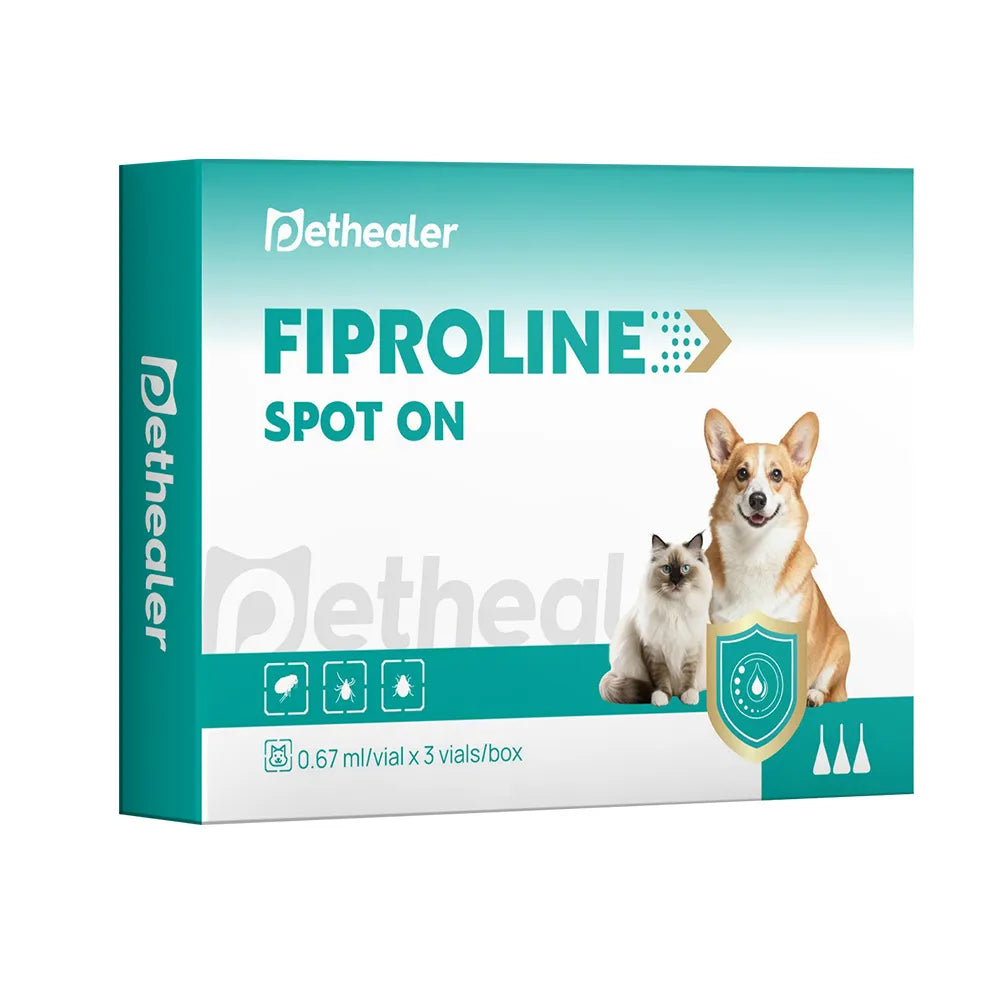 Pethealer Dung Dịch Nhỏ Gáy Fipronil Cho Chó 0.67ml × 3 Ống – Hỗ Trợ Chăm Sóc Ve Bọ Chét, Dùng Ngoài Da