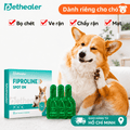 Thuốc nhỏ diệt ve chó Pethealer Fiproline Spot‑On dành cho chó, trị bọ chét, ve rận, chấy rận, mạt; hộp 3 ống, kho hàng Hồ Chí Minh giao nhanh